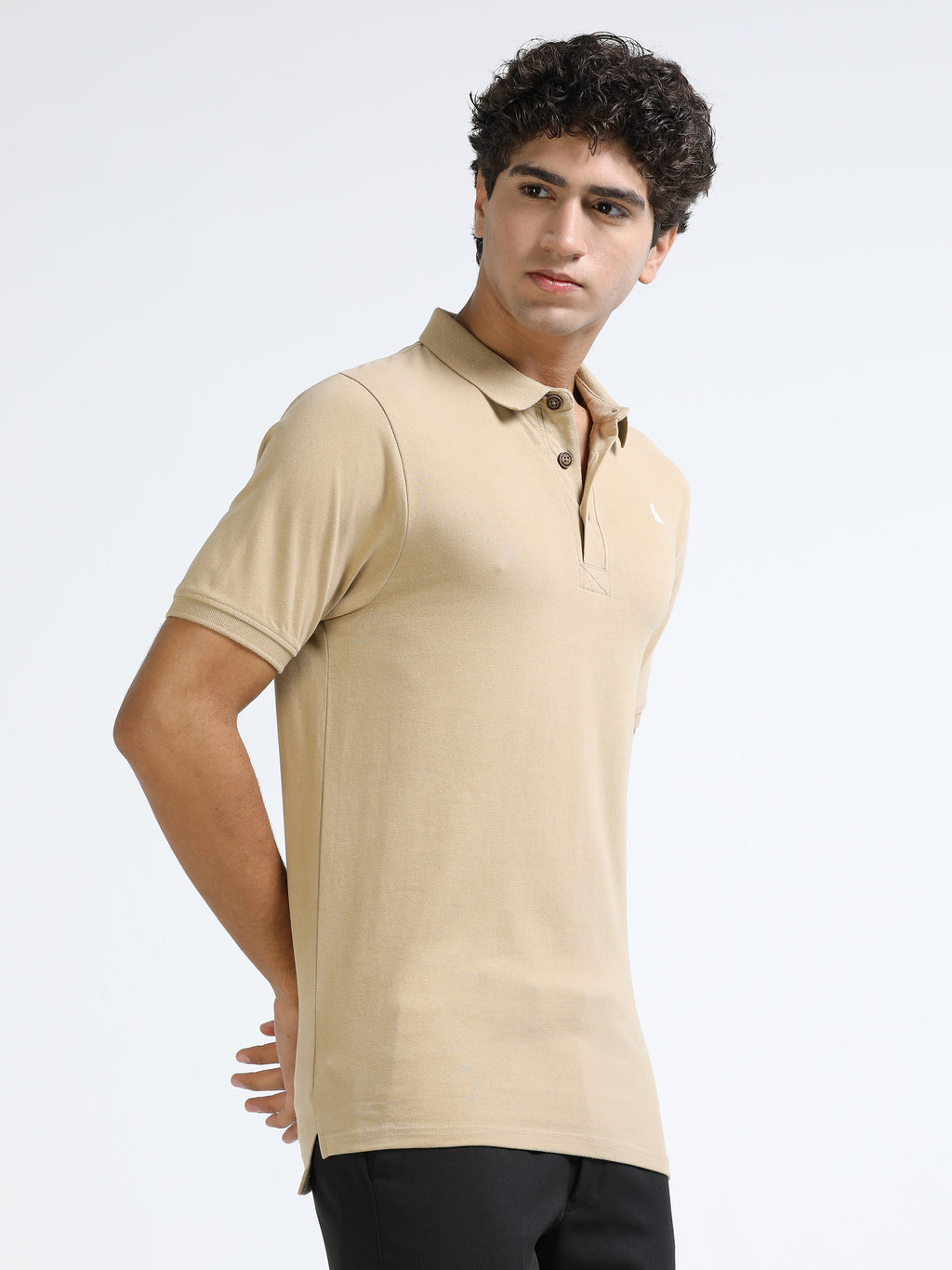 Beige 260 GSM  Men's Polo Tee for Men