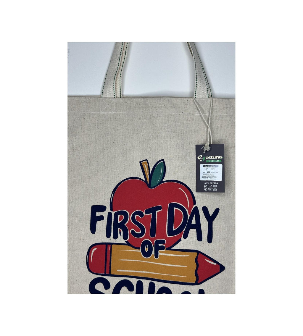 White Cotton Tote Bag For Women