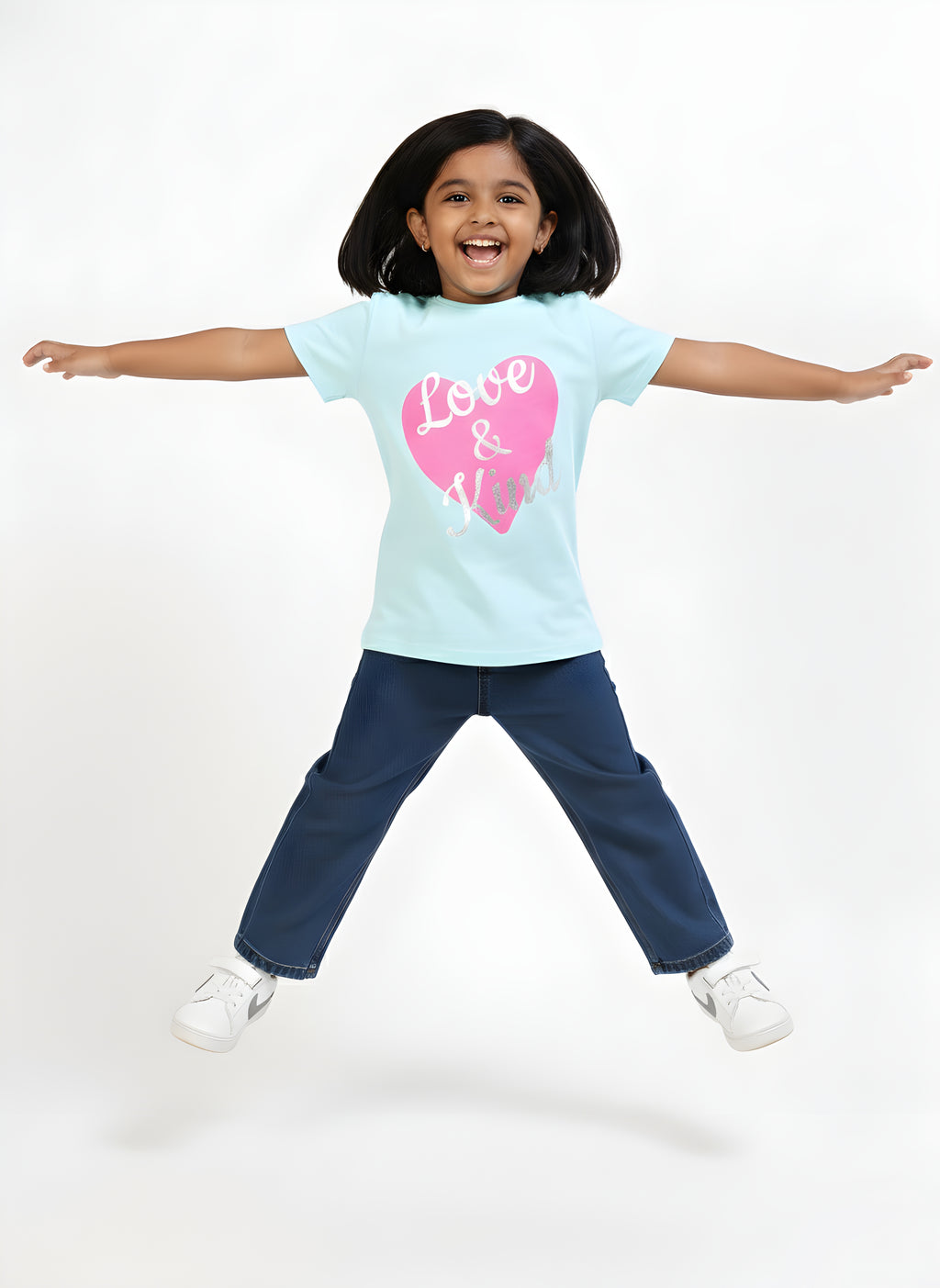 Mint 100% Cotton Crew Neck Girl's T Shirt