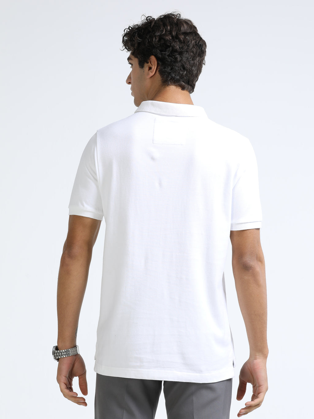 White 260 GSM  Men's Polo Tee for Men