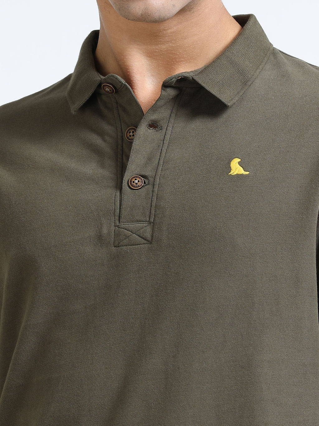 Olive 260 GSM  Men's Polo Tee for Men