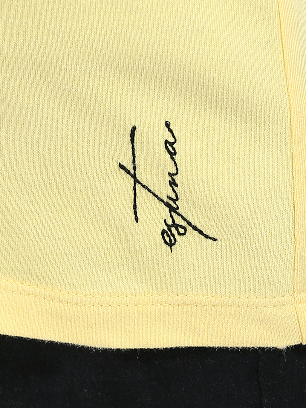 Yellow 100% Cotton Crew Neck Girl's T Shirt