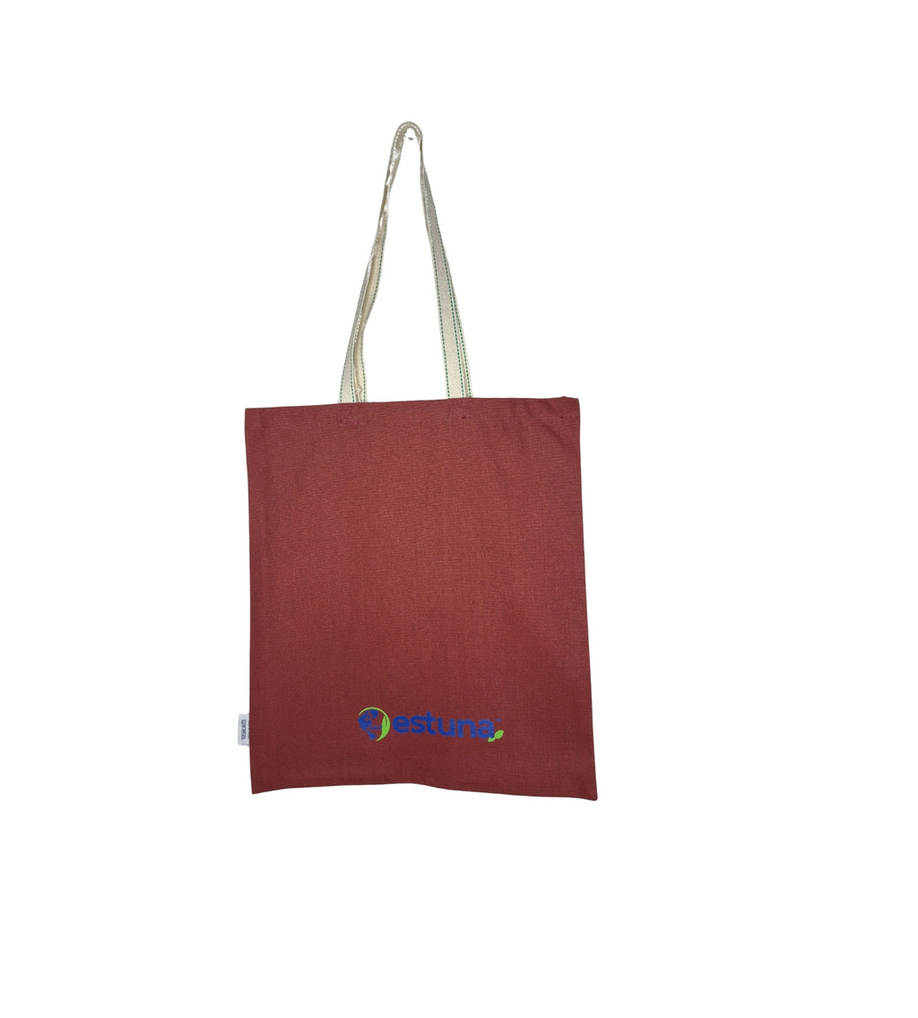 Maroon Cotton Tote Bag For Women