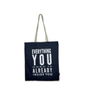 Blue Cotton Tote Bag For Women