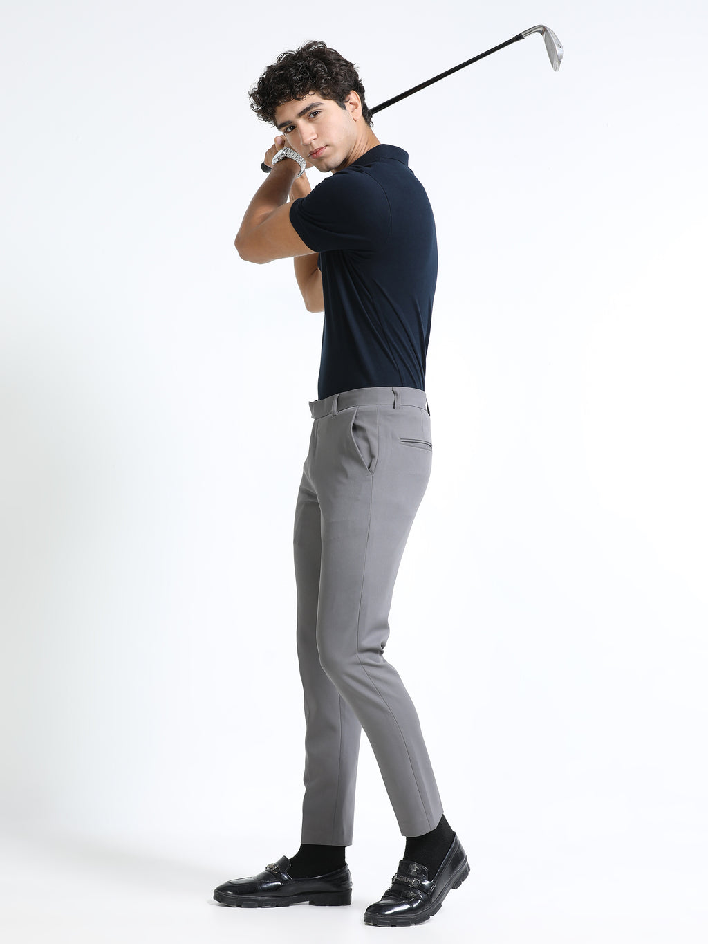 Navy 260 GSM  Men's Polo Tee for Men