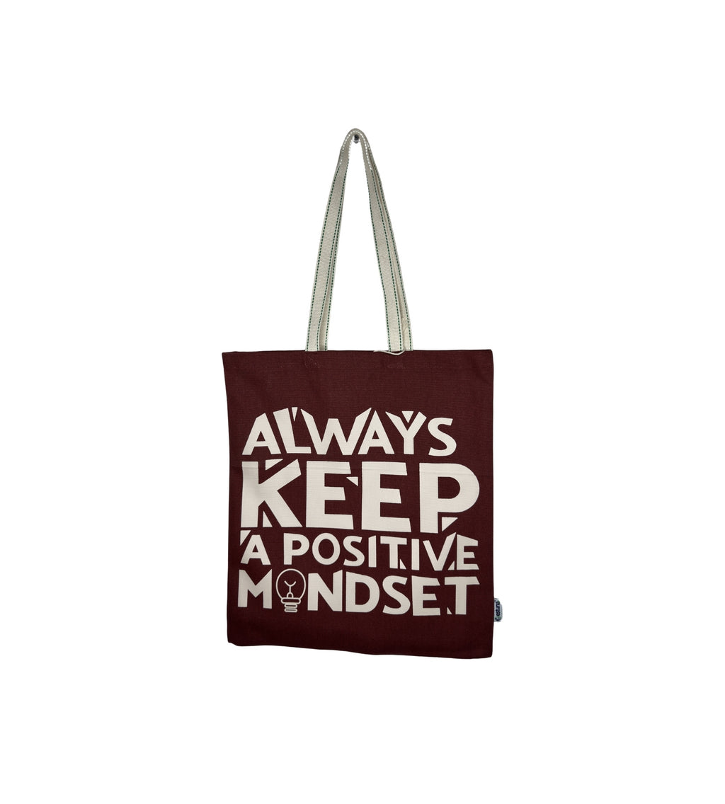 Maroon Cotton Tote Bag For Women