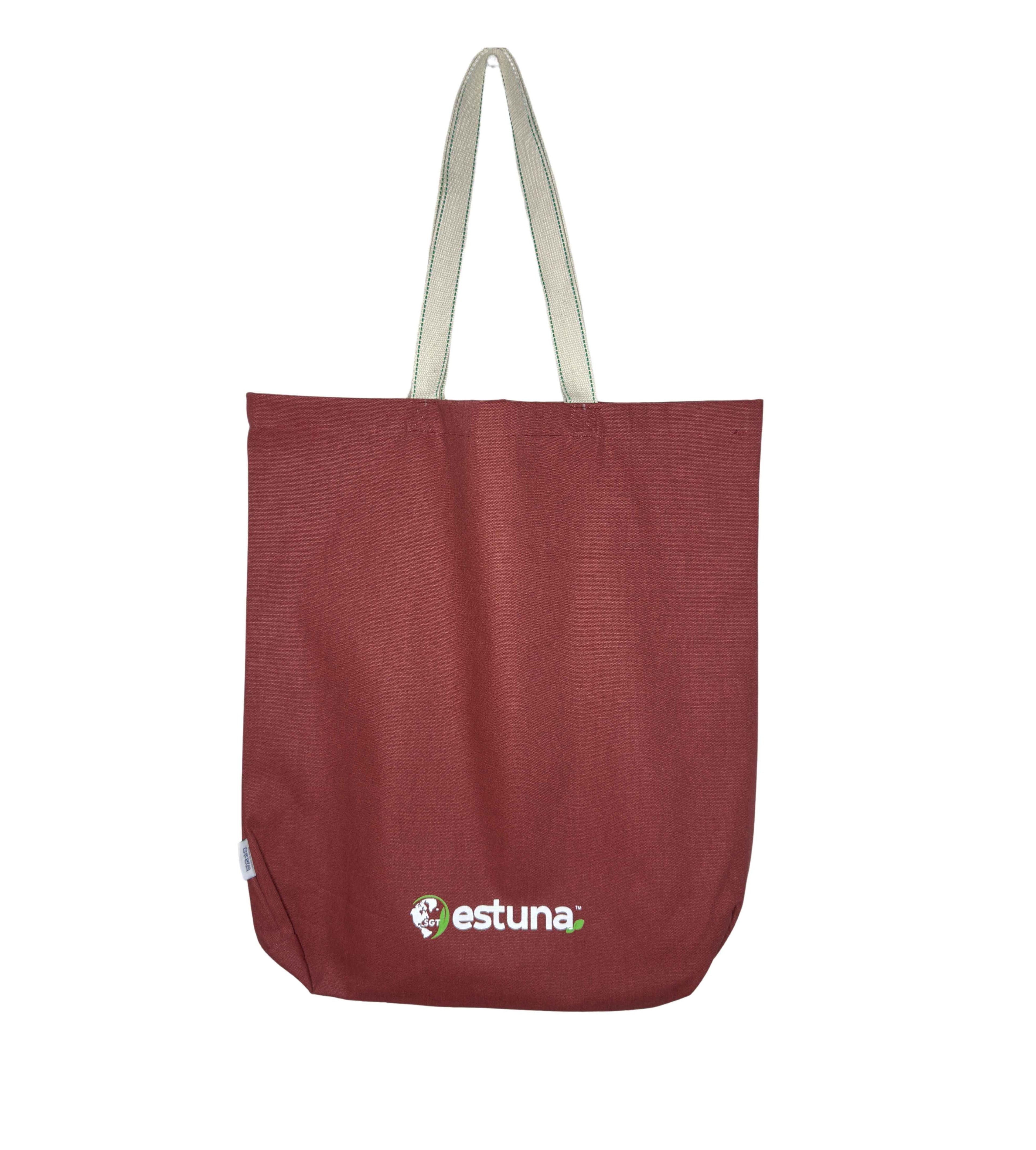 Maroon Cotton Tote Bag For Women