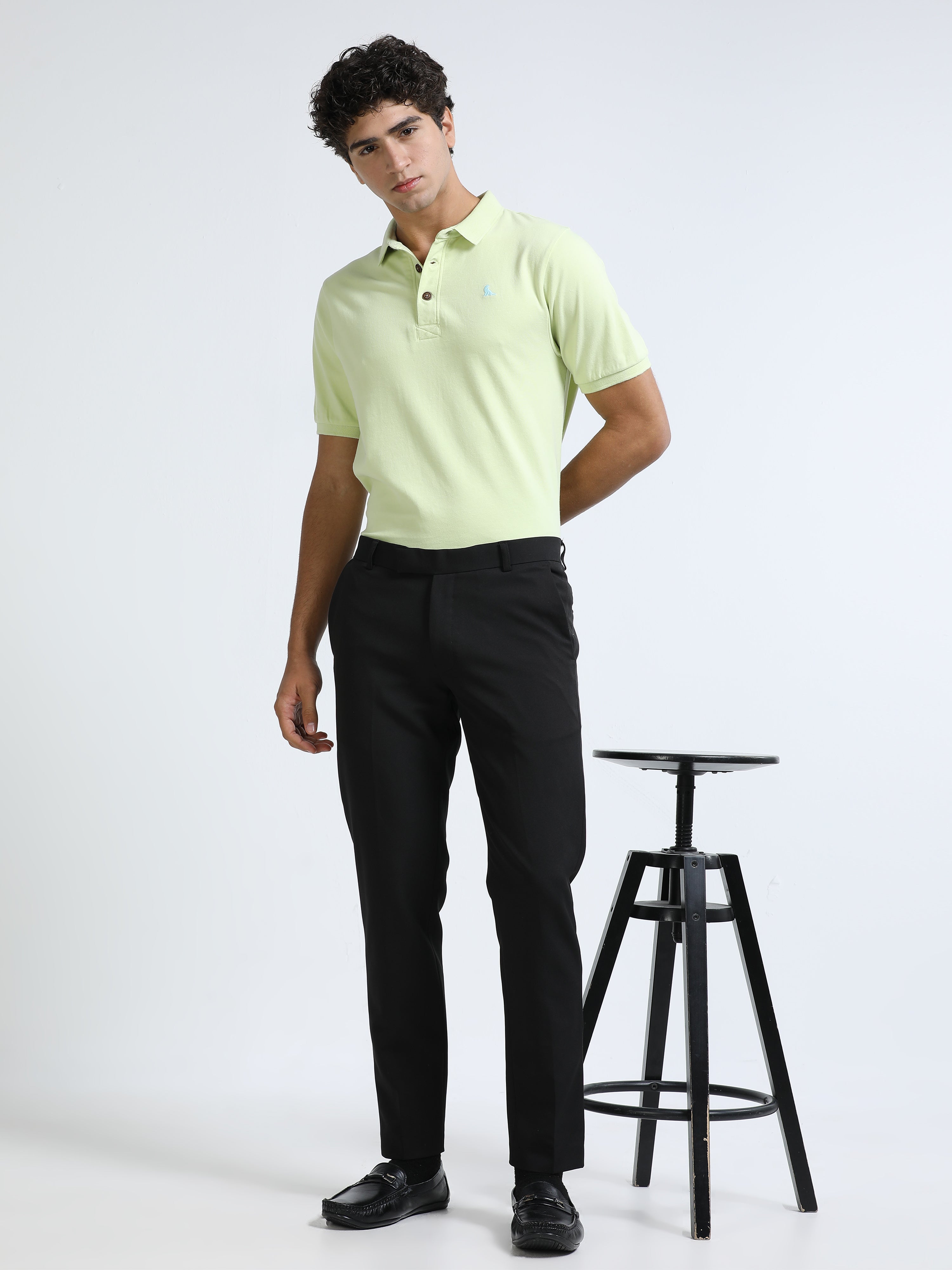 Yellow kids 260 GSM  Men's Polo Tee for Men