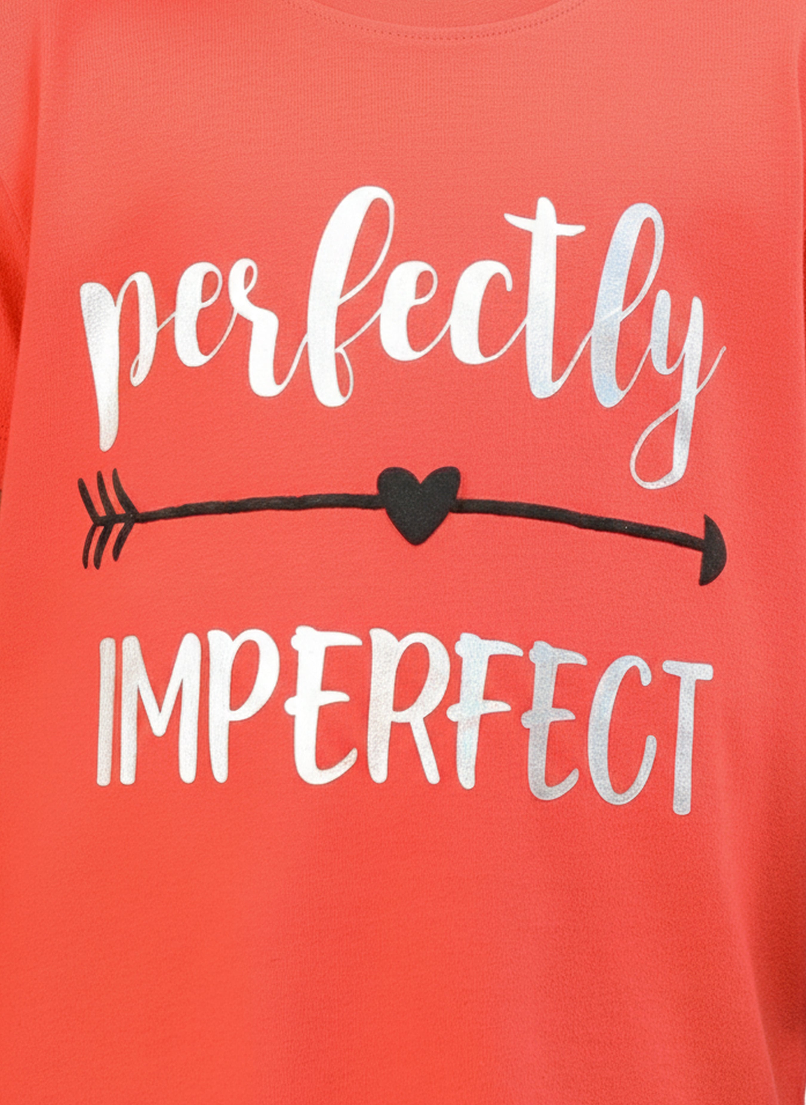 Coral 100% Cotton Crew Neck Girl's T Shirt